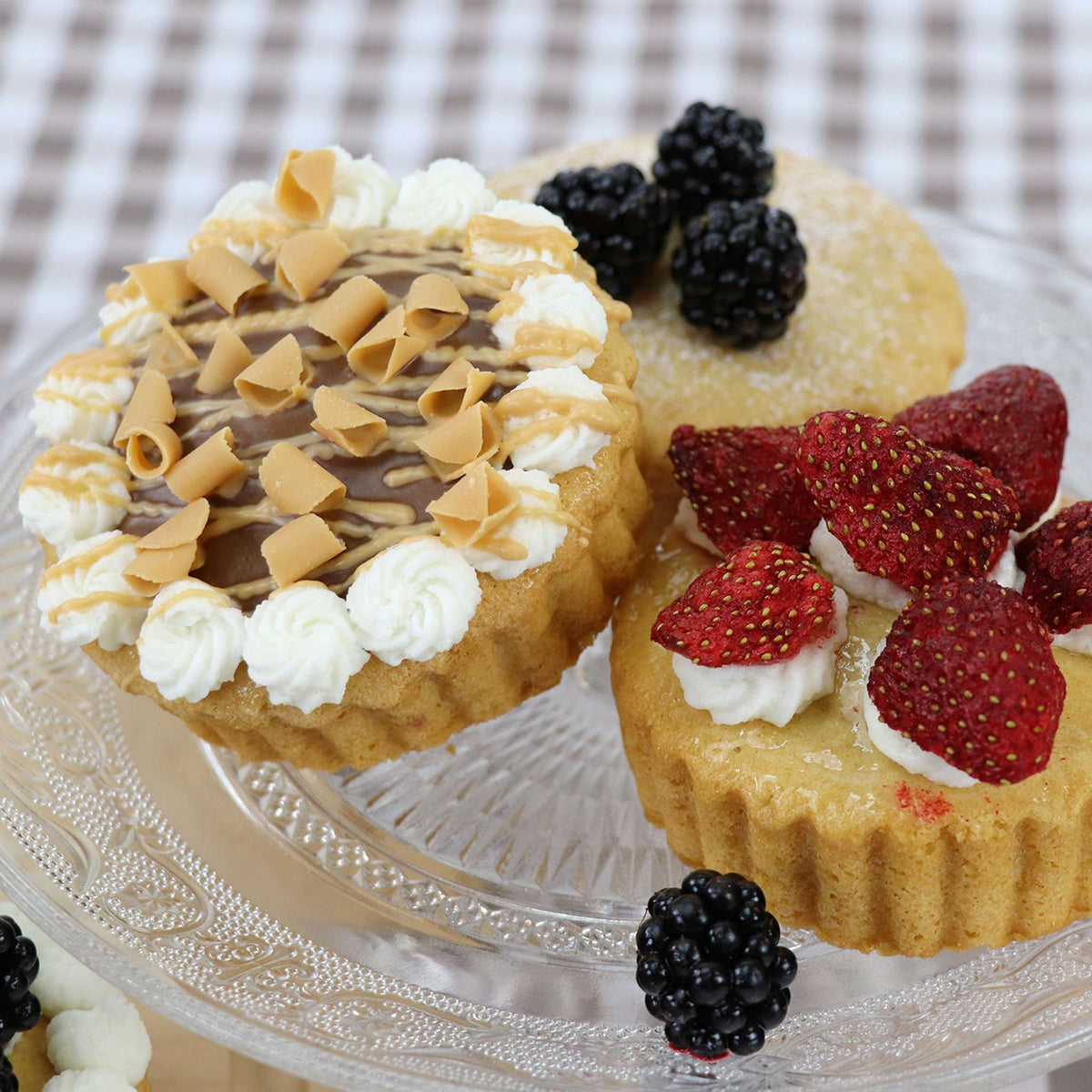 Antihaft - 6 Cup Tartelette Form (37.3 x 26.1mm / 14.7 x 10.3")