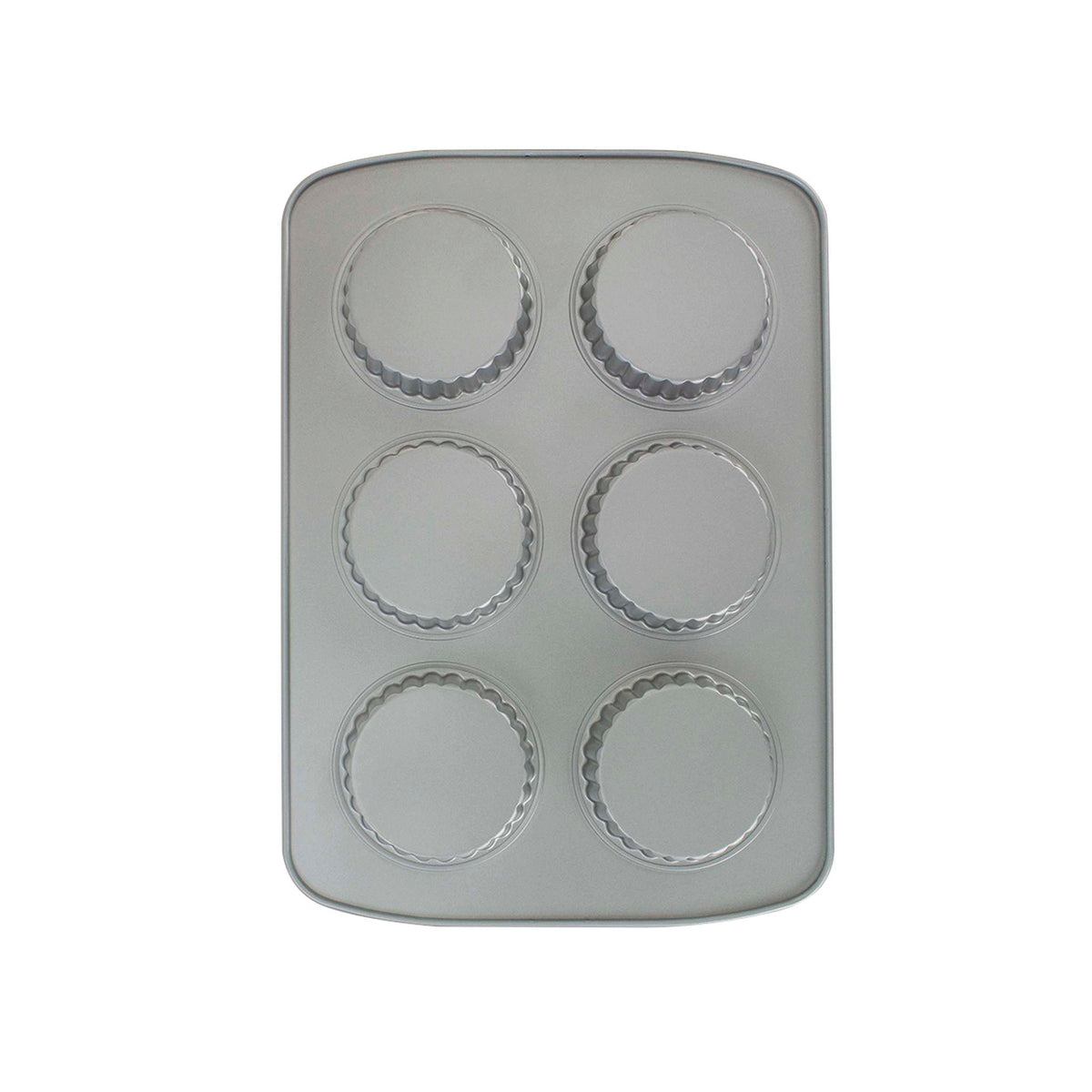Antihaft - 6 Cup Tartelette Form (37.3 x 26.1mm / 14.7 x 10.3")
