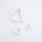 Découpoirs en plastique - Ensemble de 3 Sapins de Noël