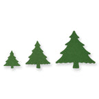 Découpoirs en plastique - Ensemble de 3 Sapins de Noël