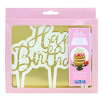 Script Happy Birthday Cake Topper Cutter