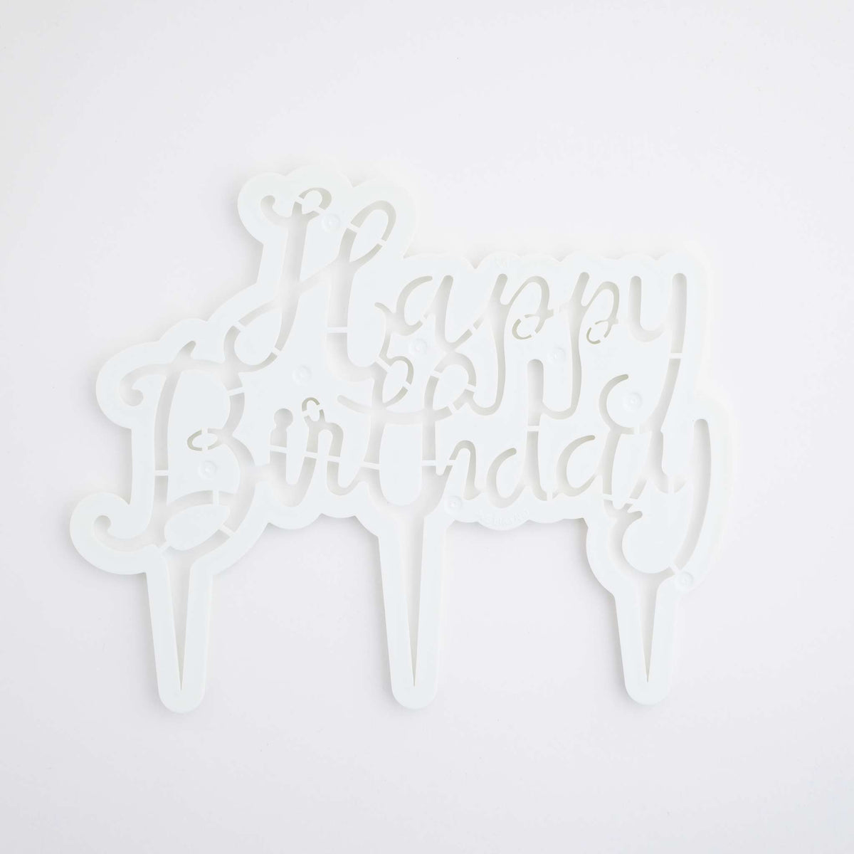 Cortador de Topper para Tarta Texto Happy Birthday (185 x 155mm / 7,3 x 6")