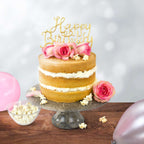 Script Happy Birthday Cake Topper Cutter