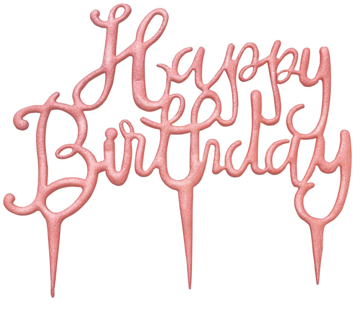 Cortador de Topper para Tarta Texto Happy Birthday (185 x 155mm / 7,3 x 6")