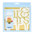Modern Mr & Mrs Cake Topper Cutter