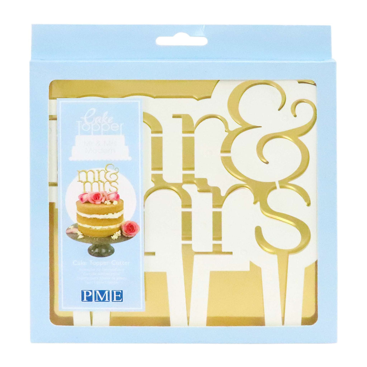 Modern Mr & Mrs Cake Topper Cutter