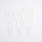 Modern Mr & Mrs Cake Topper Cutter
