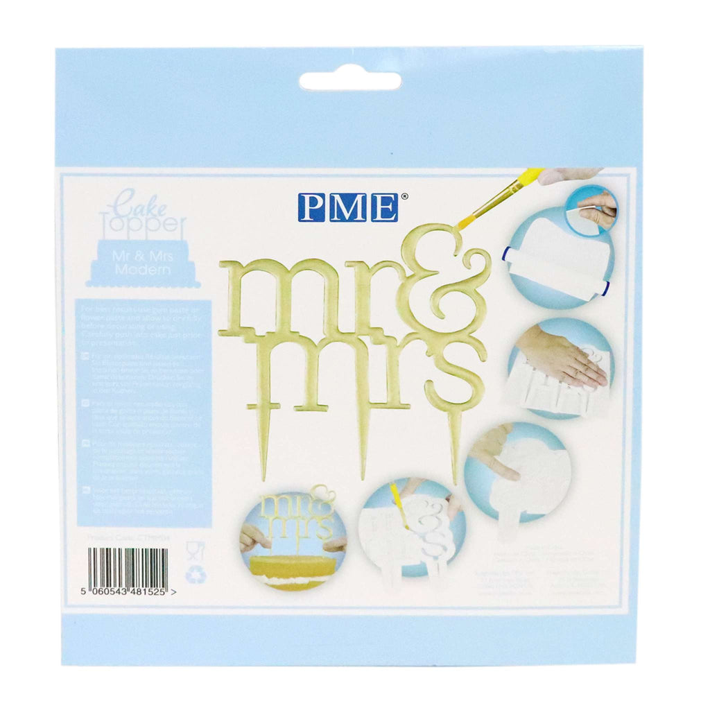 Modern Mr & Mrs Cake Topper Cutter