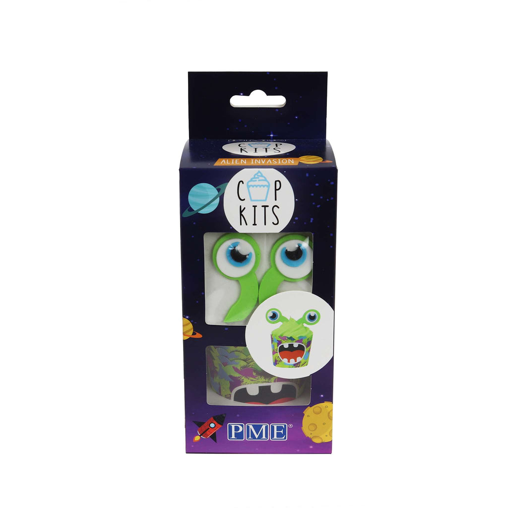 Alien Cupcake Decoratie Kit met Eetbare Toppers