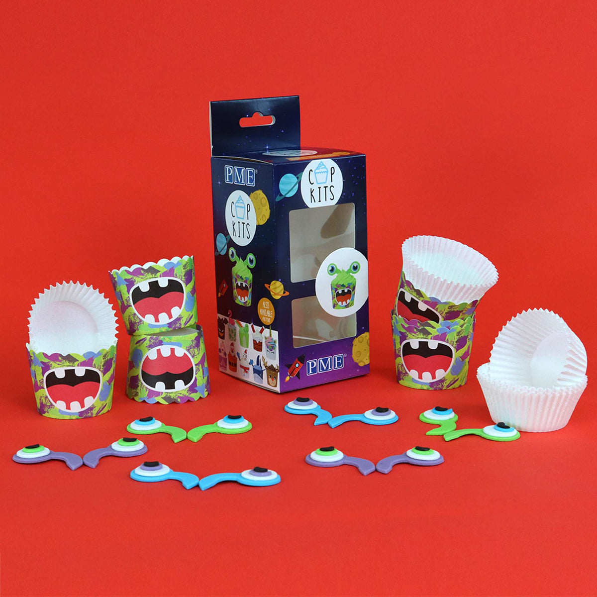 Alien Cupcake Decoratie Kit met Eetbare Toppers