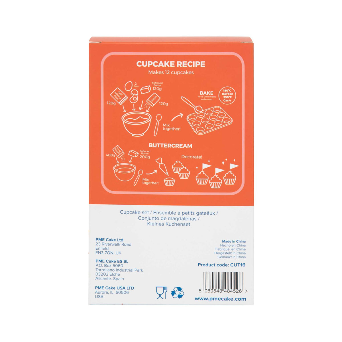 Cupcakeset - Happy Birthday (24 Vormpjes en Toppers)