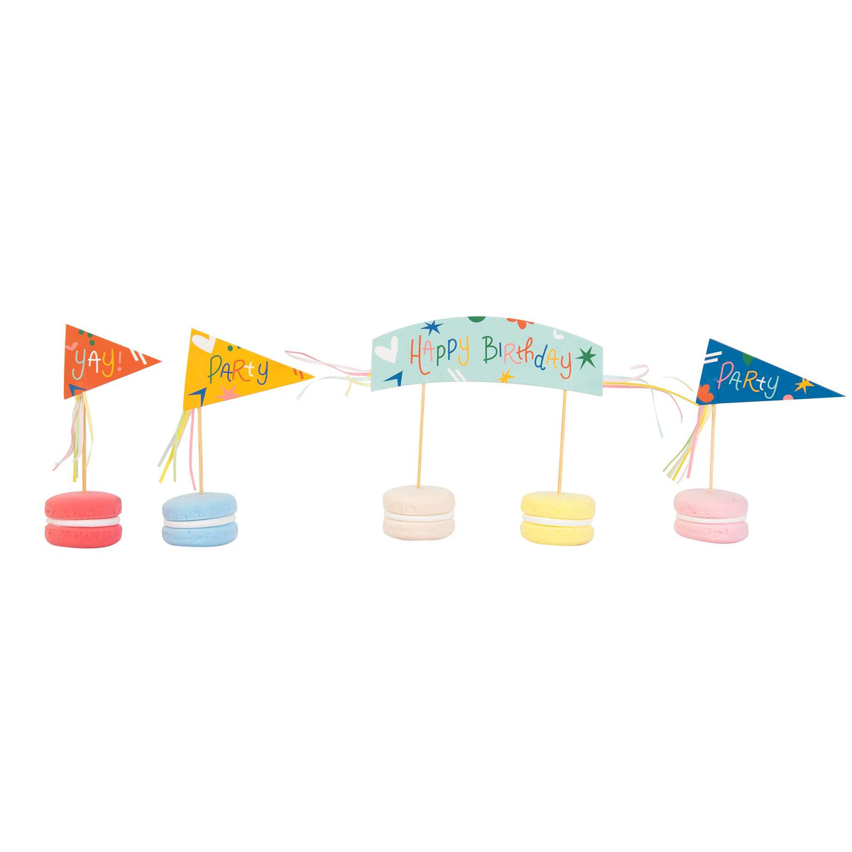 Cupcakeset - Happy Birthday (24 Vormpjes en Toppers)