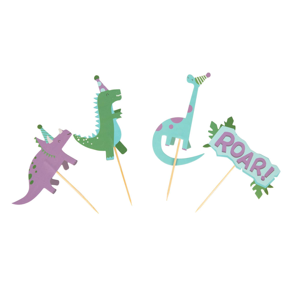 Cupcake-Dekorationsset - Party Dinosaurier (24 Förmchen und Toppers)