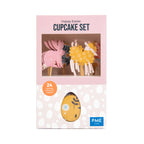 Ensemble de cupcakes - Joyeuses Pâques (24 caissettes et toppers)