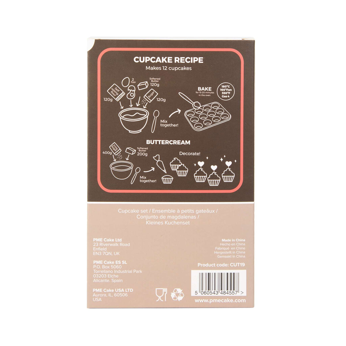 Ensemble de cupcakes - Village de pain d'épices de Noël (24 caissettes et toppers)