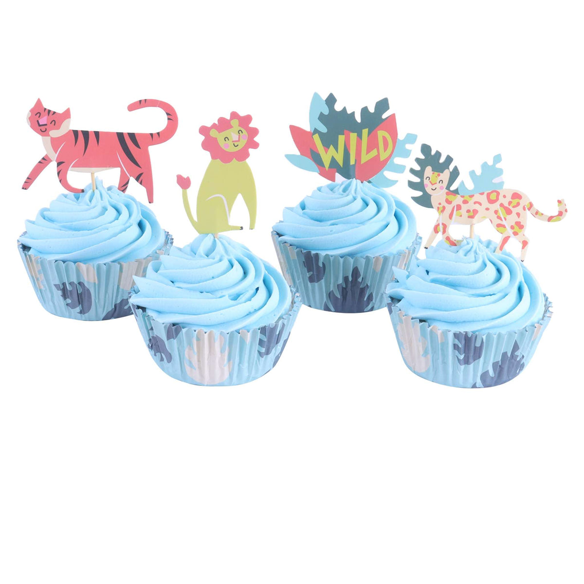 Go Wild Cupcake Set Set Of 24