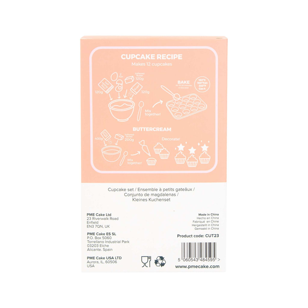 Set de Cupcakes - Nuevo Bebé (24 estuches y toppers)