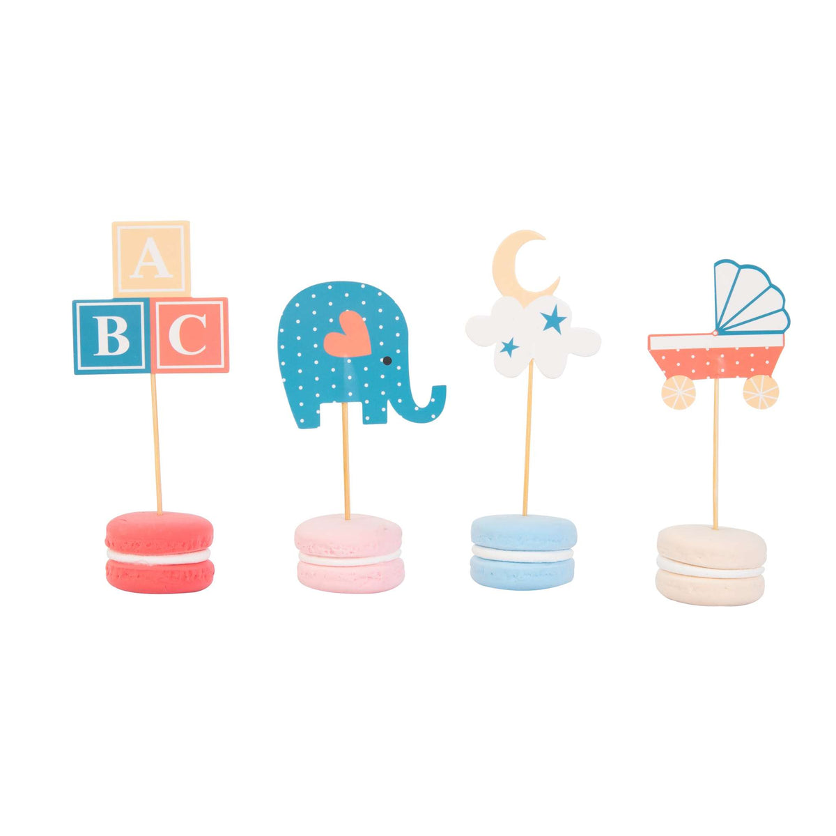 Set de Cupcakes - Nuevo Bebé (24 estuches y toppers)
