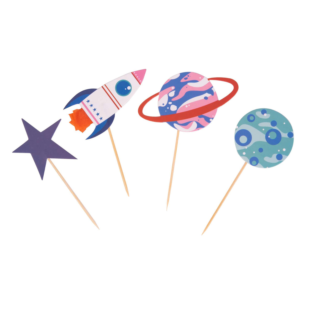 Cupcakeset - Out of this World Space (24 Vormpjes en Toppers)