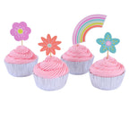 Cupcake-Dekorationsset - Über dem Regenbogen (24 Förmchen und Toppers)
