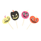 Gruselige Kürbisse Halloween Cupcake-Förmchen & Topper Set