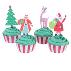 Cupcakeset - Santas Werkplaats (24 Vormpjes en Toppers)