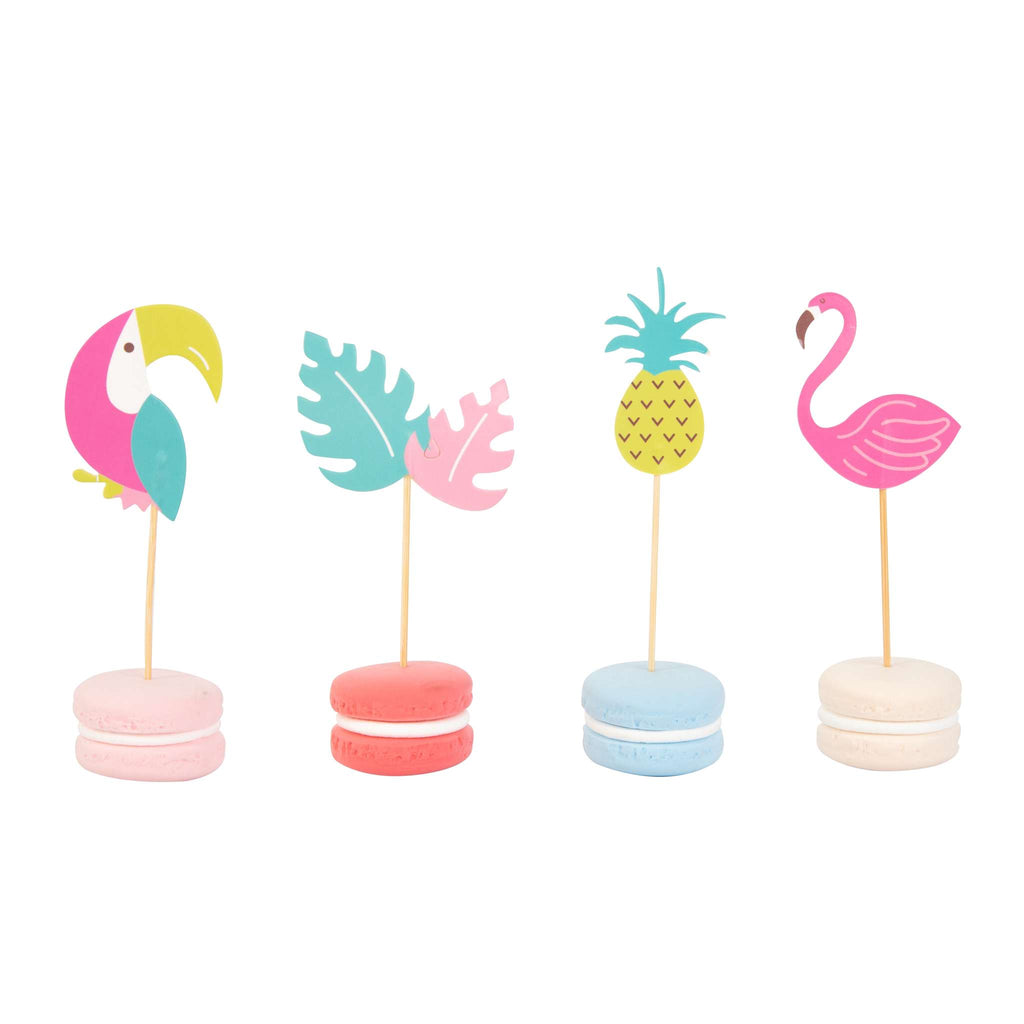 Cupcake-Dekorationsset - Tropisch (24 Förmchen und Toppers)