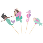 Ensemble de cupcakes - Sirène (24 caissettes et toppers)