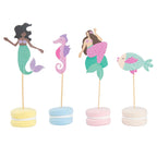 Ensemble de cupcakes - Sirène (24 caissettes et toppers)