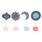 Cupcake-Dekorationsset - Eid Mubarak (24 Förmchen und Toppers)