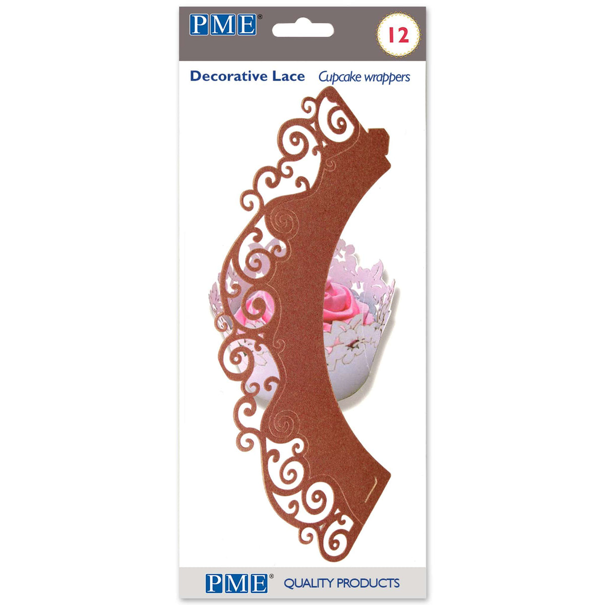 Caissettes à Cupcake - Tourbillons en Chocolat Pk/12