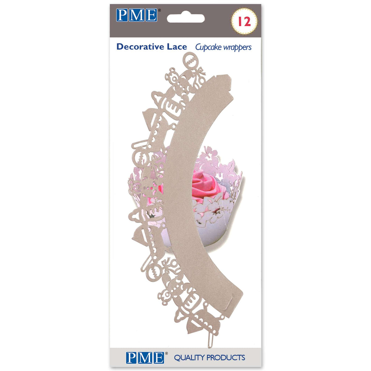 Baby Pink Cupcake Wrappers Pk/12