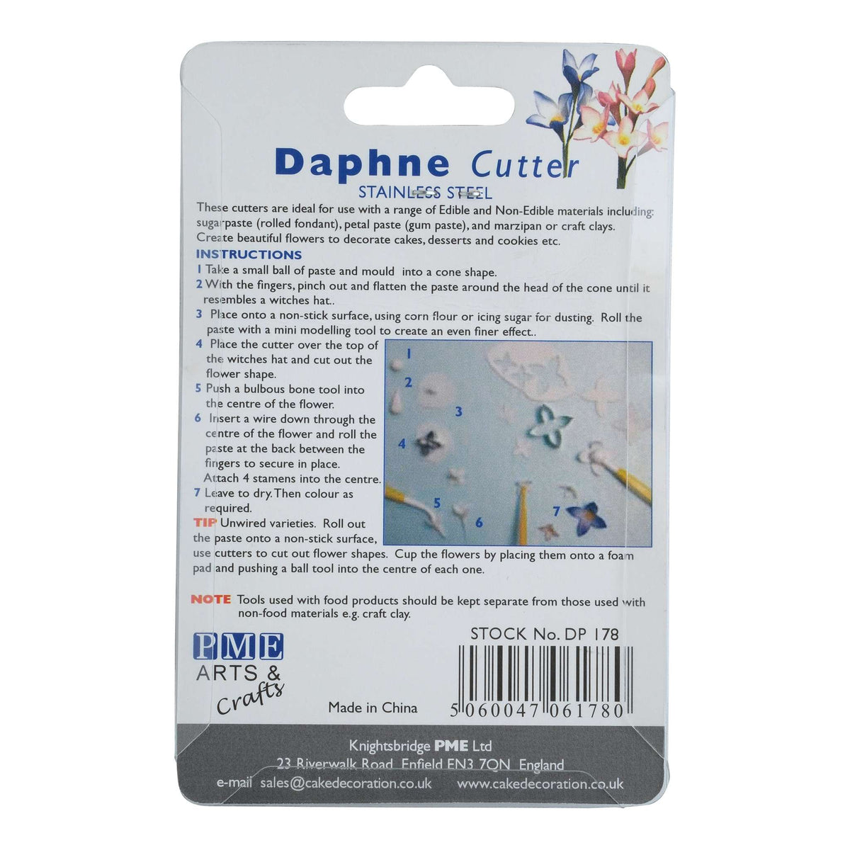 Emporte-pièces en acier inoxydable - Pétale de fleur de Daphne - Lot de 2