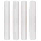 Pilares Huecos de Plástico Blanco, Paquete de 4