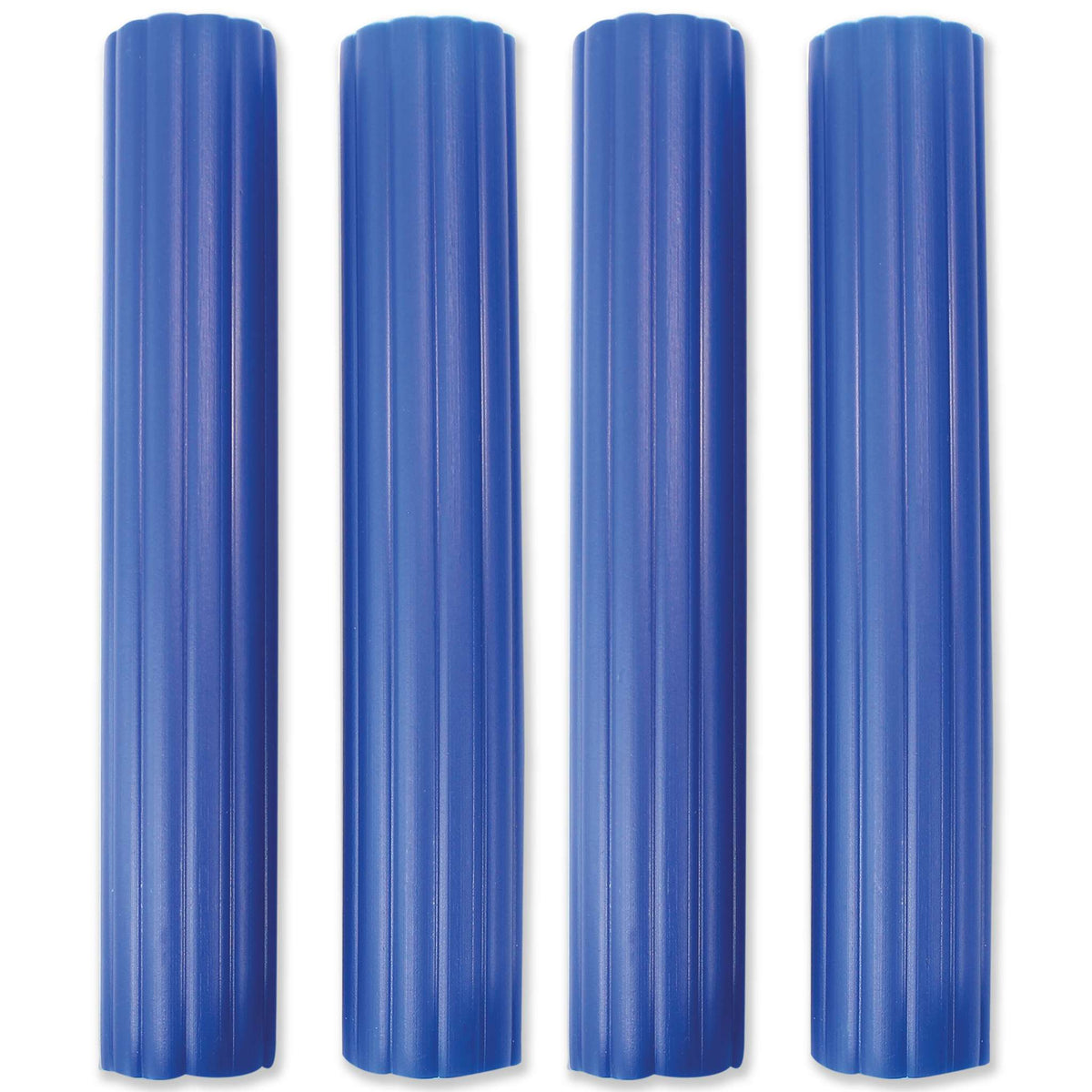 Pilares Huecos de Plástico Azul, Paquete de 4