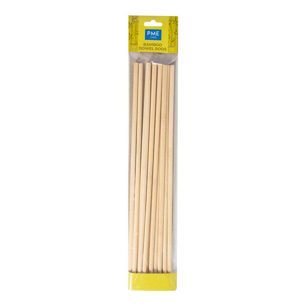 Dowel Rods - Bamboe Pk/12 (30cm / 12")