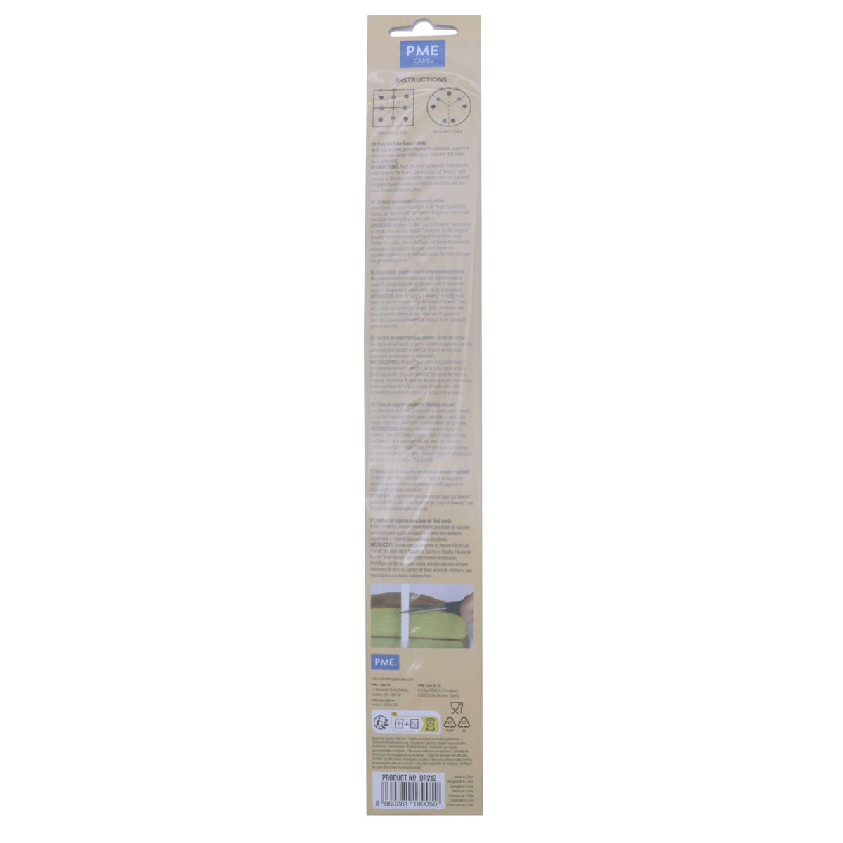 Palitos de Plástico - Corte Fácil, Pack de 4 (30cm / 12")