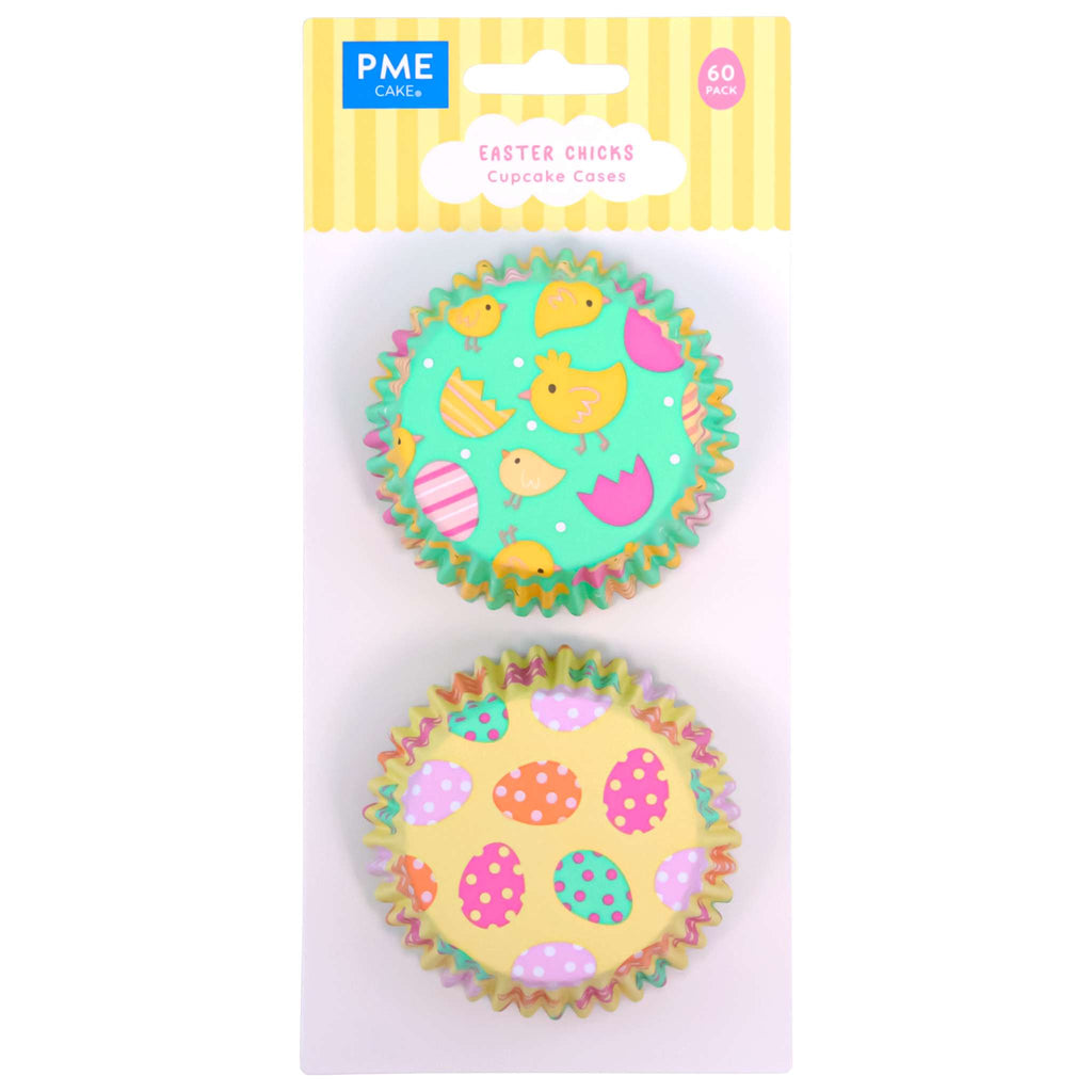 Easter Chicks Foil Lined Cupcake Cases Pk/60