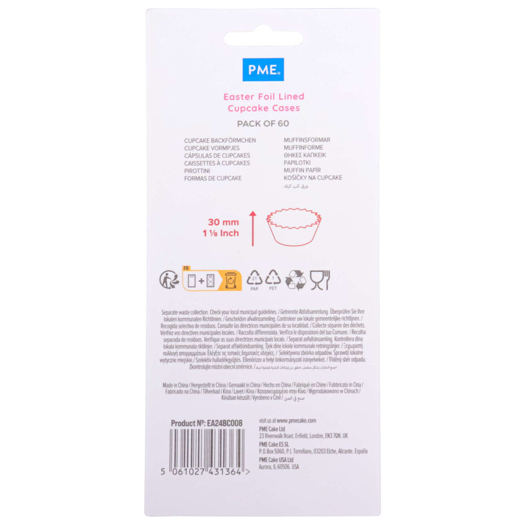 Oster Cupcake-Förmchen Folienbeschichtet - Frühlingswiese (60 Stück)