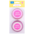 Pascua Cápsulas para Cupcakes forradas de Aluminio - Feliz Pascua (Set de 60)