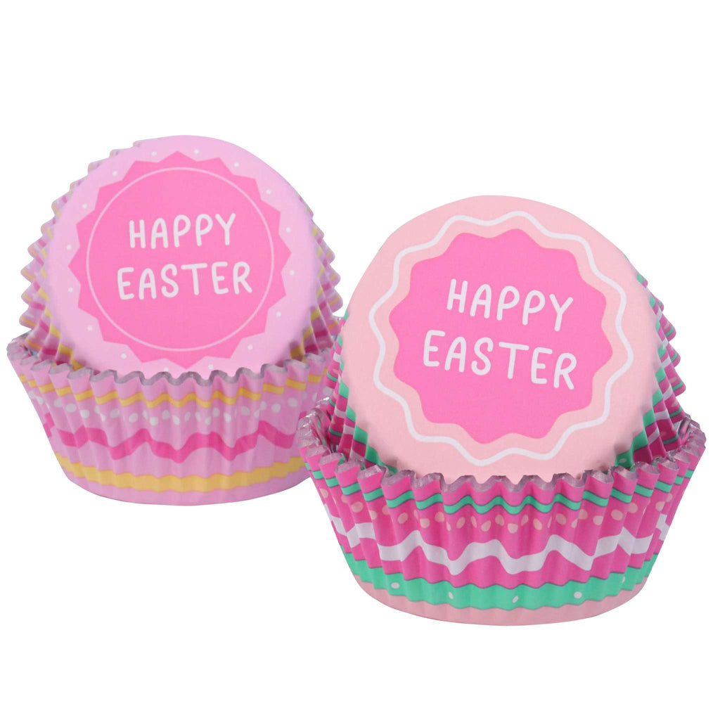 Pascua Cápsulas para Cupcakes forradas de Aluminio - Feliz Pascua (Set de 60)