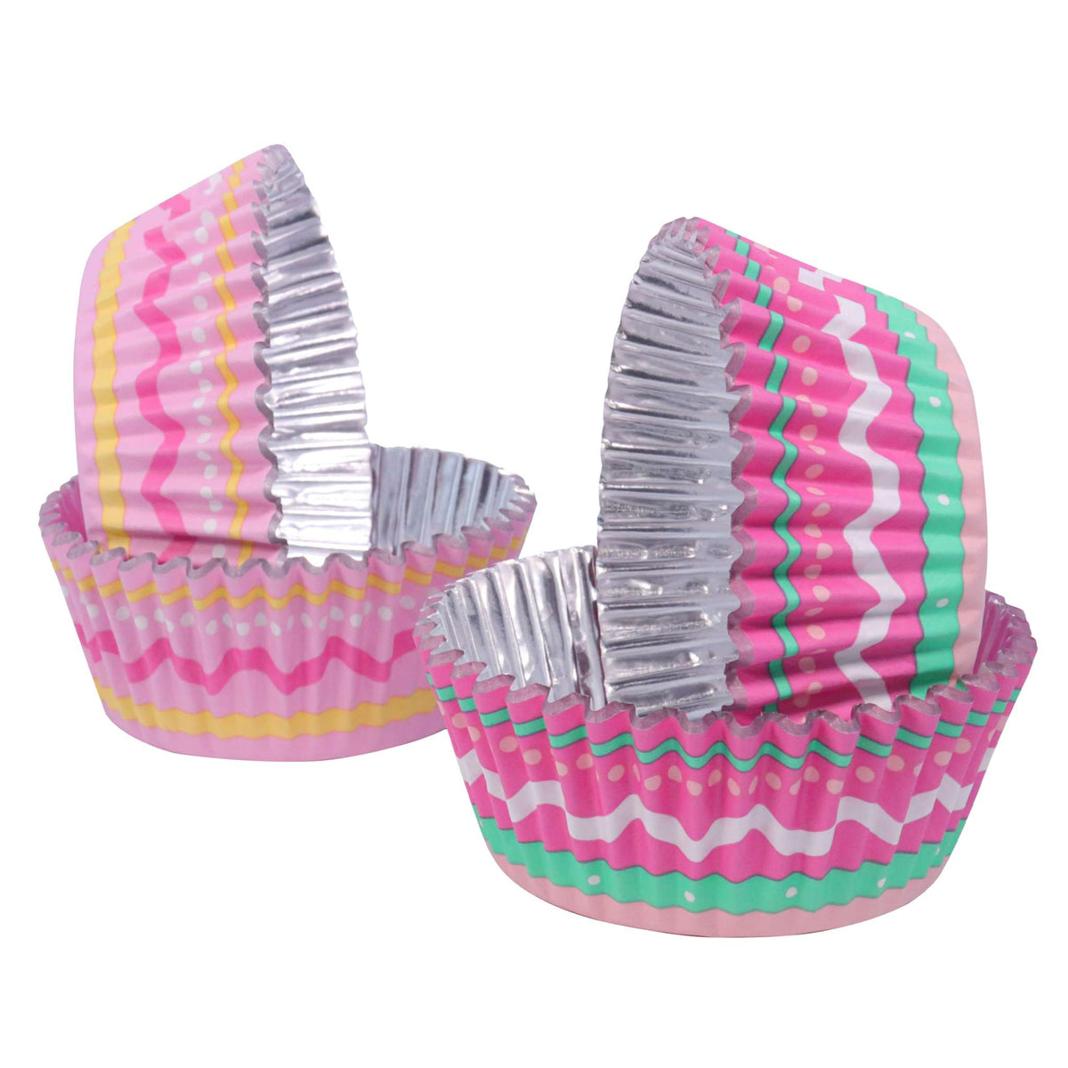 Pascua Cápsulas para Cupcakes forradas de Aluminio - Feliz Pascua (Set de 60)