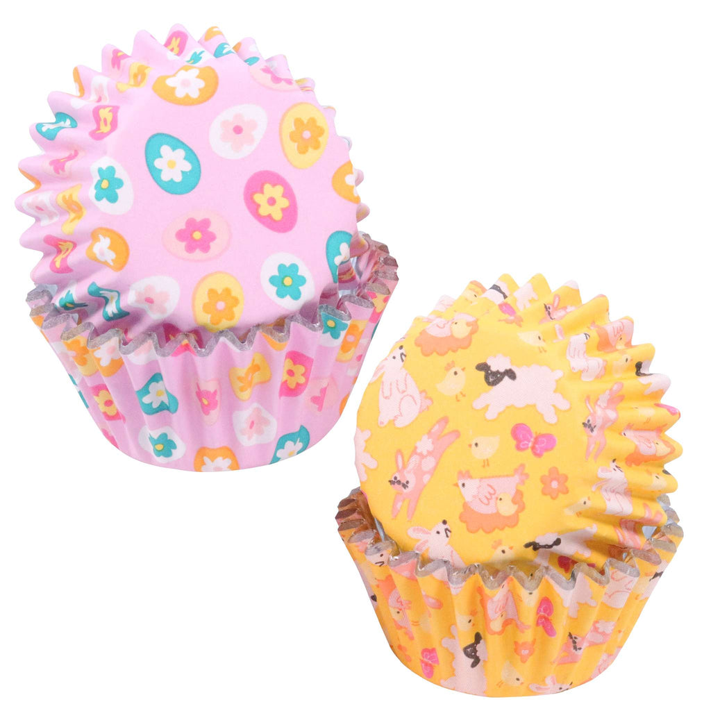 Easter Mini Foil Lined Cupcake Cases Pk/60
