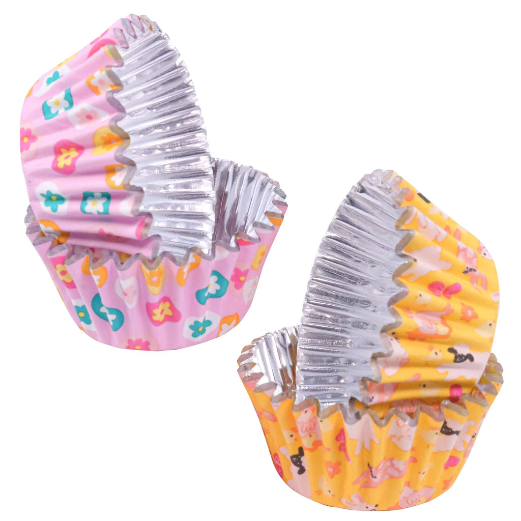 Easter Mini Foil Lined Cupcake Cases Pk/60