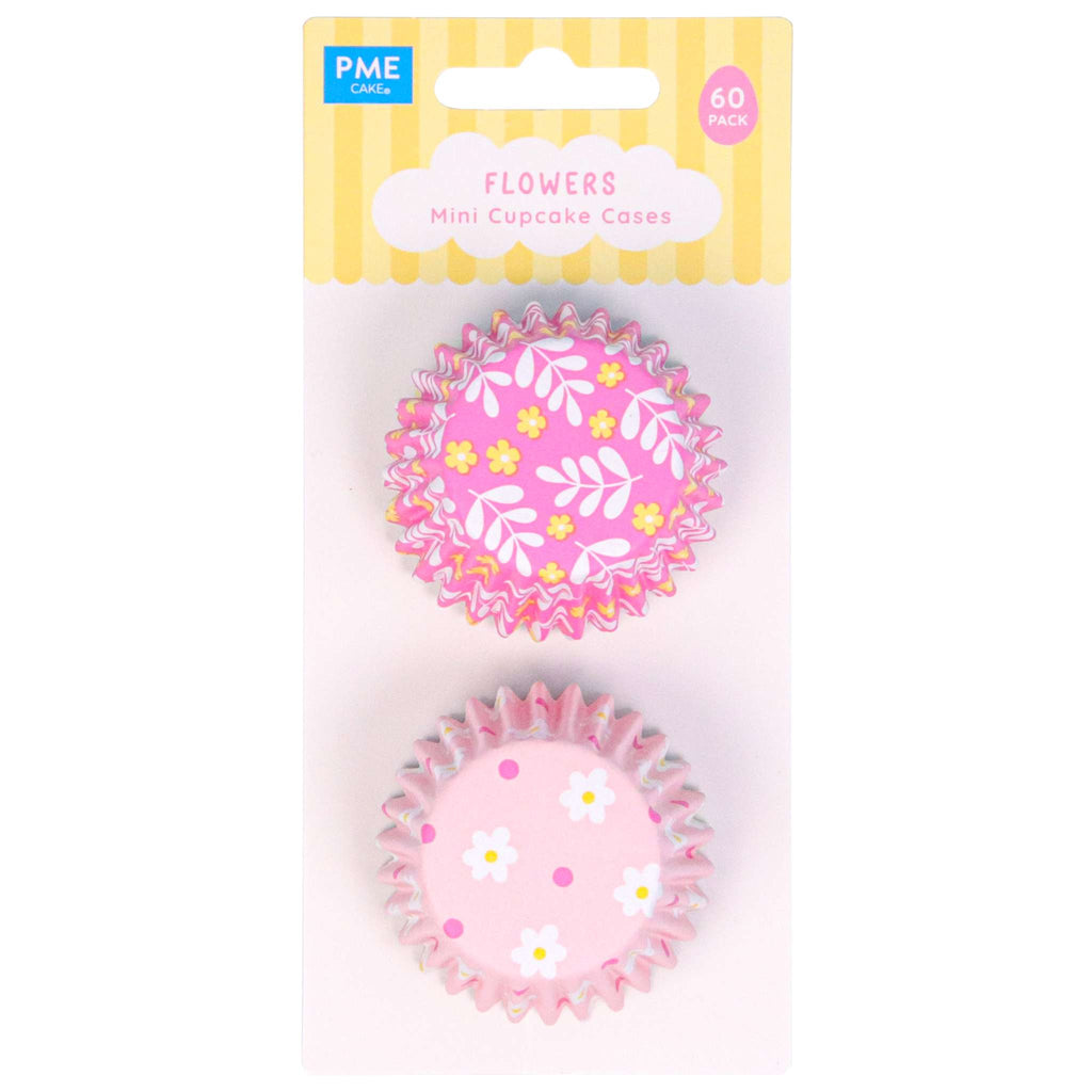 Oster Cupcake-Förmchen Folienbeschichtet, Blumen - Mini-Größe (60 Stück)
