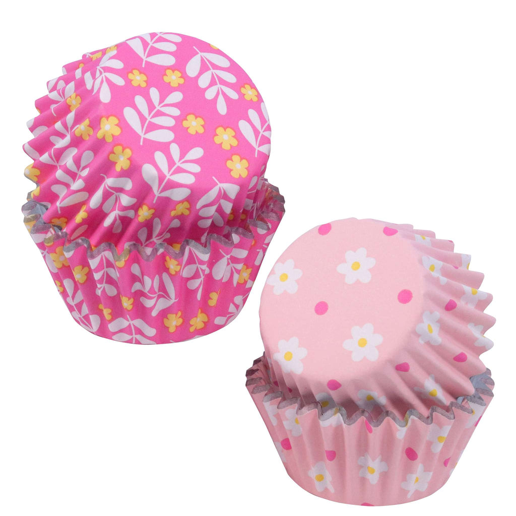Oster Cupcake-Förmchen Folienbeschichtet, Blumen - Mini-Größe (60 Stück)