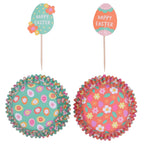 Paas Cupcake Vormpjes & Toppers Set van 24 - Paaseieren