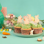 Oster Bakförmchen & Cupcake Dekorationensset - Hasen (24er-Set)