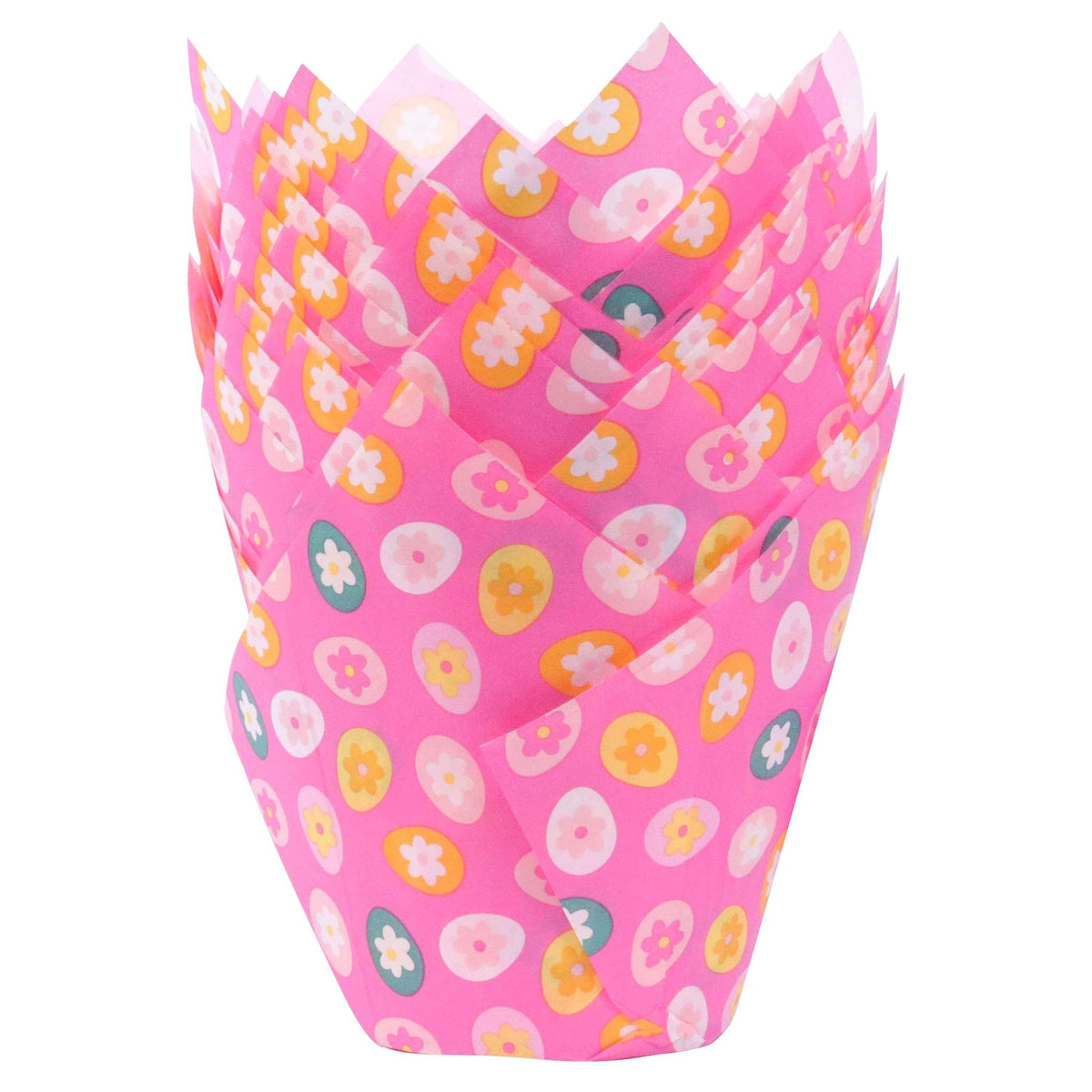 Tulipas para Muffins de Pascua - Huevos de Pascua (Set de 24)