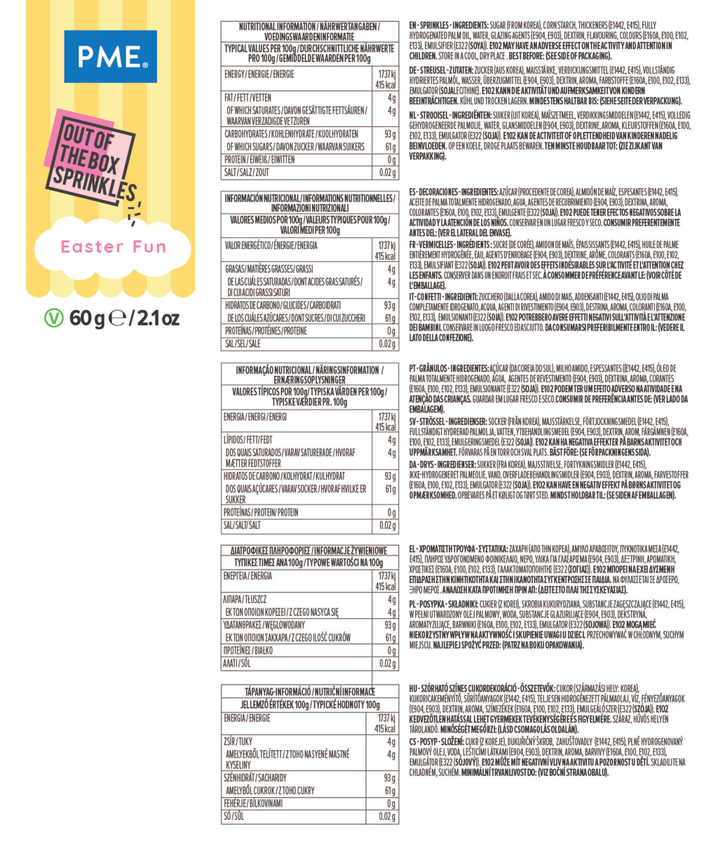 Easter Fun Out Of The Box Sprinkles  (60g / 2.1oz)